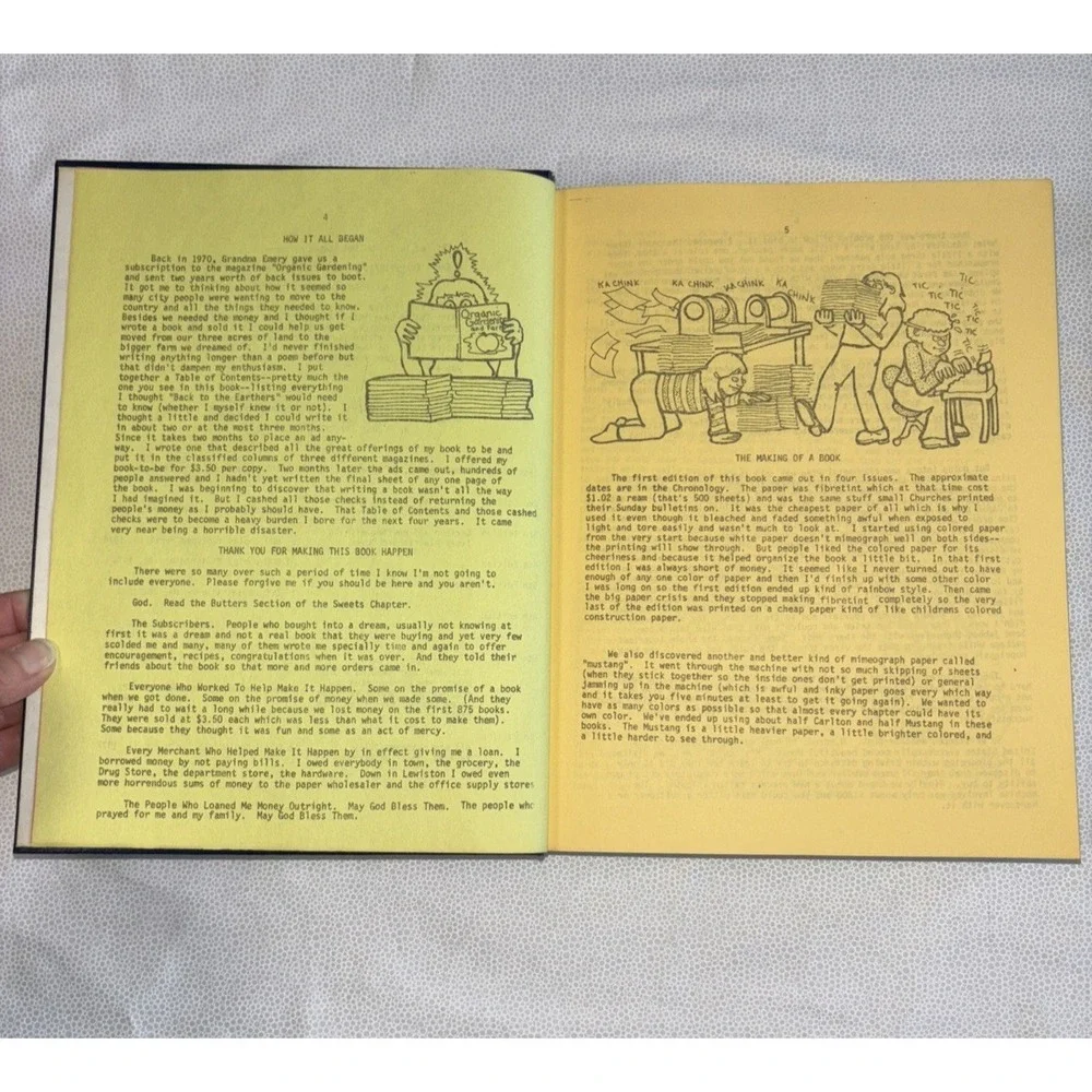 Old Fashioned Recipe Book Carla Emery Hardcover 1976 1977‎ homesteading resource